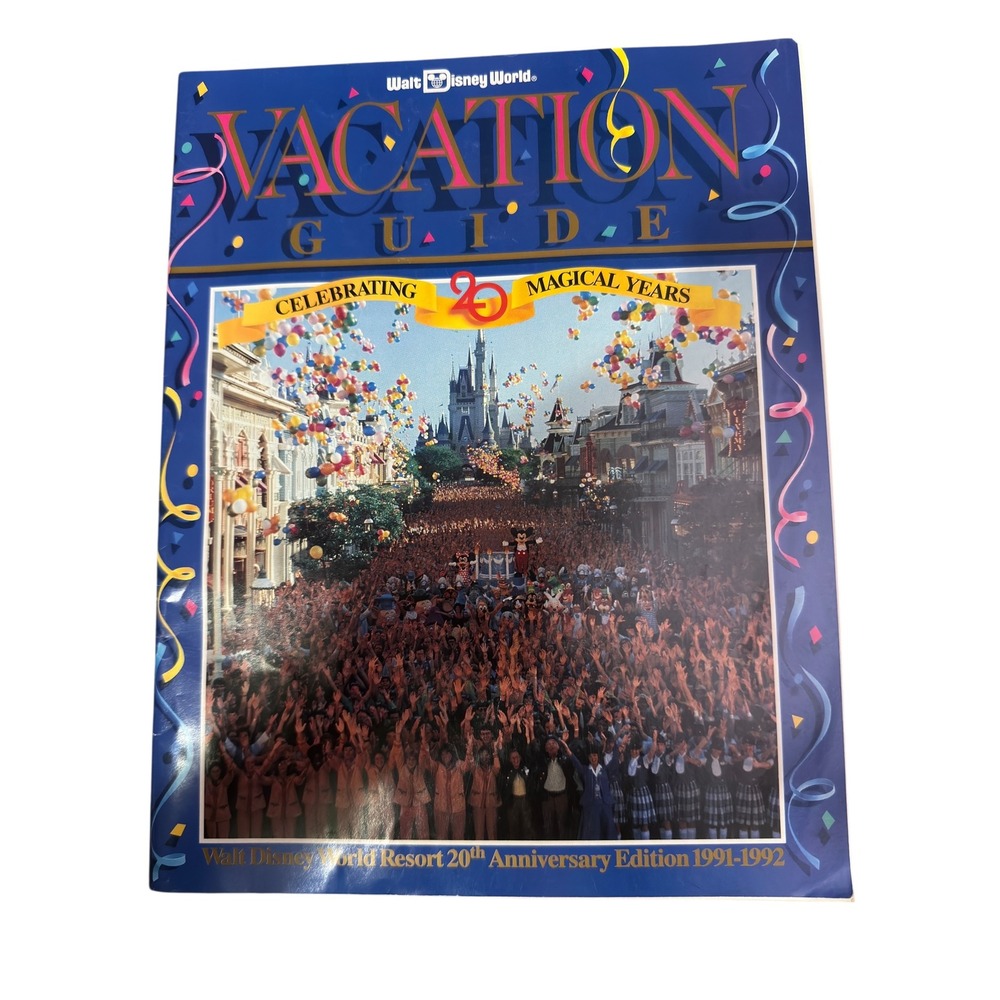 Walt Disney World Vacation Guide 25 Magical‎ Years 20th Anniversary 1991-1992